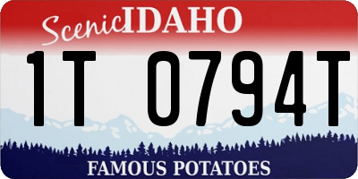 ID license plate 1T0794T