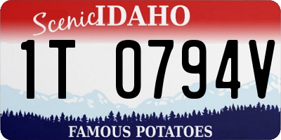 ID license plate 1T0794V