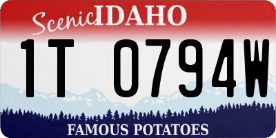 ID license plate 1T0794W