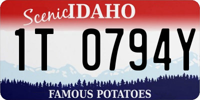 ID license plate 1T0794Y