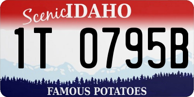 ID license plate 1T0795B