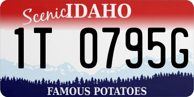 ID license plate 1T0795G