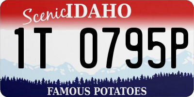 ID license plate 1T0795P