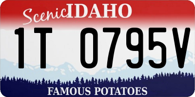 ID license plate 1T0795V