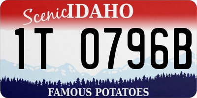 ID license plate 1T0796B