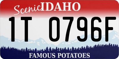 ID license plate 1T0796F