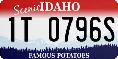 ID license plate 1T0796S