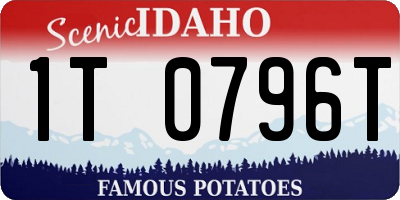 ID license plate 1T0796T