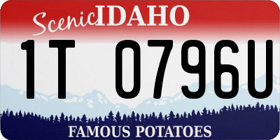 ID license plate 1T0796U