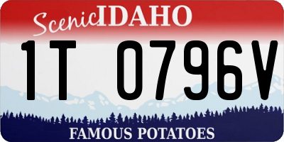 ID license plate 1T0796V