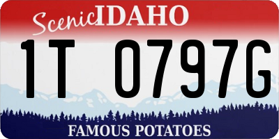 ID license plate 1T0797G