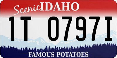 ID license plate 1T0797I