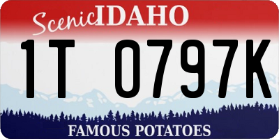ID license plate 1T0797K