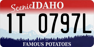 ID license plate 1T0797L