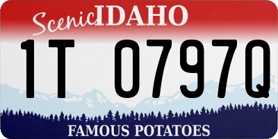 ID license plate 1T0797Q