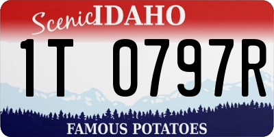 ID license plate 1T0797R