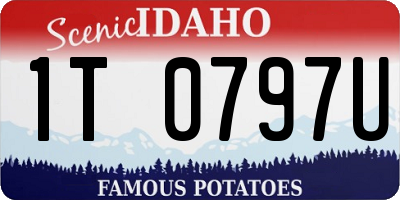 ID license plate 1T0797U