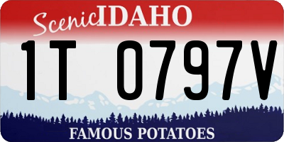 ID license plate 1T0797V