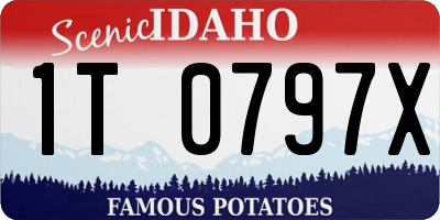 ID license plate 1T0797X