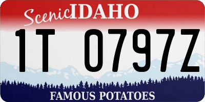 ID license plate 1T0797Z