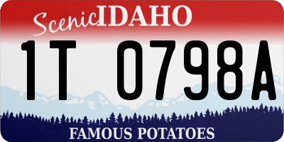ID license plate 1T0798A