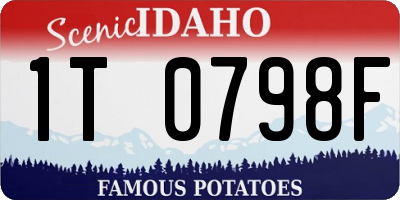 ID license plate 1T0798F