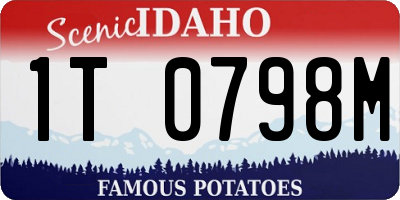 ID license plate 1T0798M