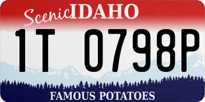 ID license plate 1T0798P