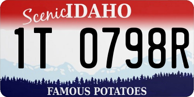 ID license plate 1T0798R