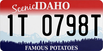ID license plate 1T0798T