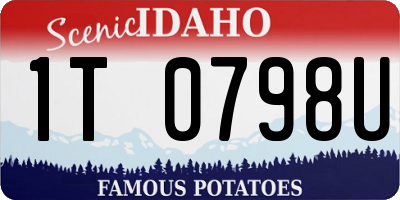 ID license plate 1T0798U
