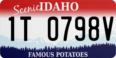 ID license plate 1T0798V