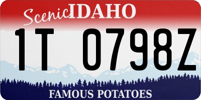 ID license plate 1T0798Z
