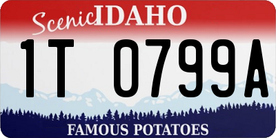ID license plate 1T0799A