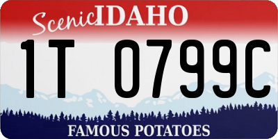 ID license plate 1T0799C