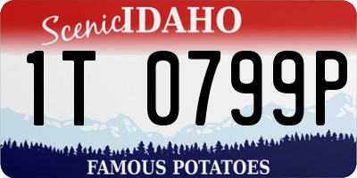 ID license plate 1T0799P
