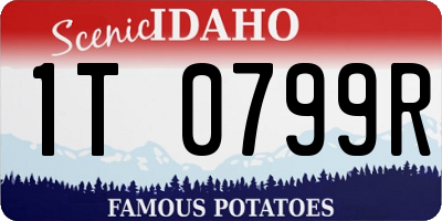 ID license plate 1T0799R