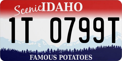 ID license plate 1T0799T