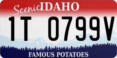 ID license plate 1T0799V