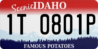 ID license plate 1T0801P