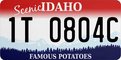 ID license plate 1T0804C