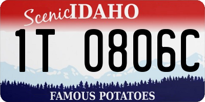 ID license plate 1T0806C