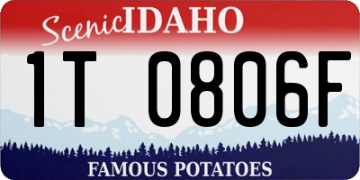 ID license plate 1T0806F