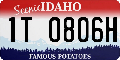 ID license plate 1T0806H