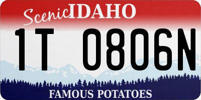 ID license plate 1T0806N