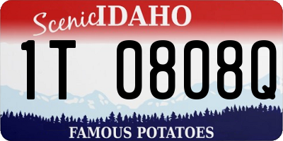 ID license plate 1T0808Q