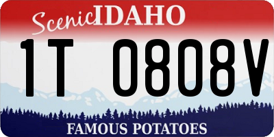 ID license plate 1T0808V