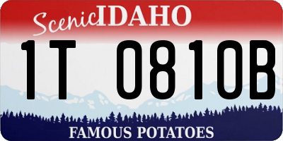 ID license plate 1T0810B