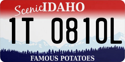 ID license plate 1T0810L
