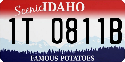ID license plate 1T0811B